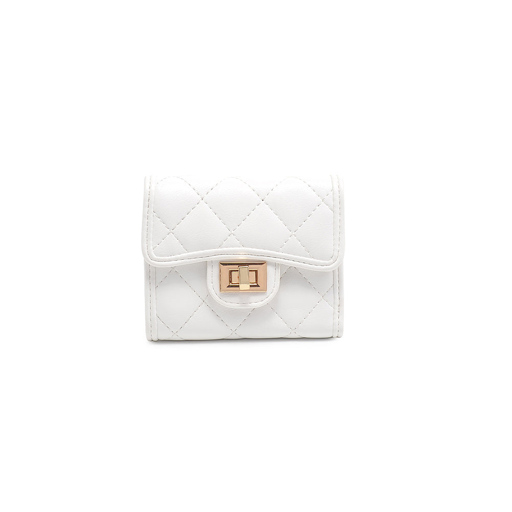 Product Image Of Urban Expressions Shantel - Quilted Wallet 840611119001 View 3 | White