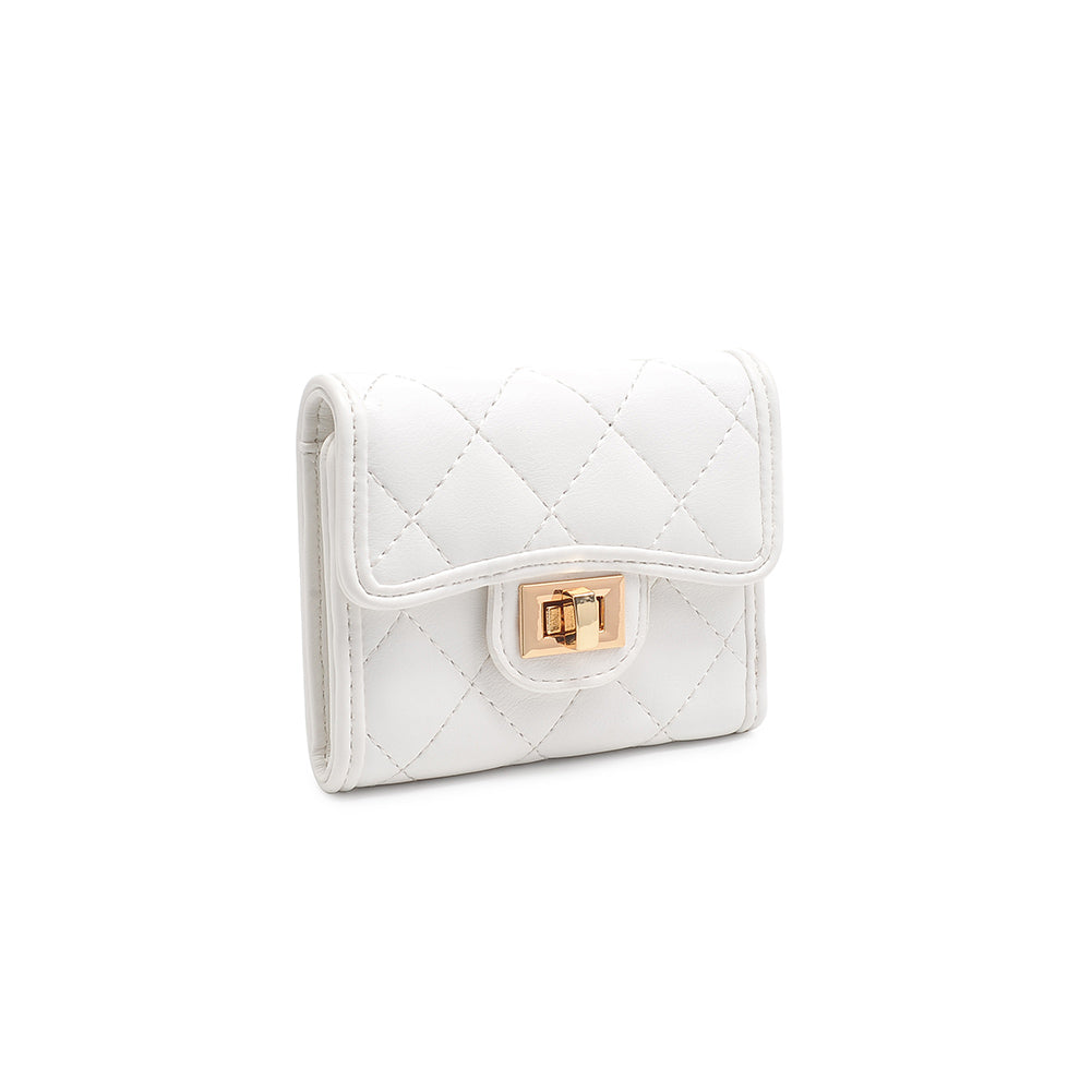 Product Image Of Urban Expressions Shantel - Quilted Wallet 840611119001 View 4 | White