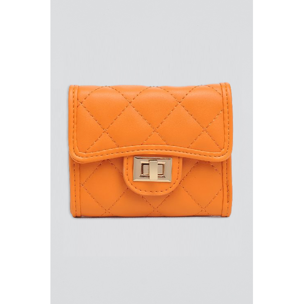 Product Image Of Urban Expressions Shantel - Quilted Wallet 840611119001 View 1 | Tangerine