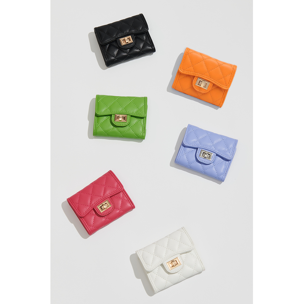 Product Image Of Urban Expressions Shantel - Quilted Wallet 840611119001 View 2 | Tangerine