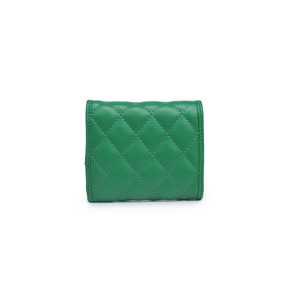 Product Image Of Urban Expressions Shantel - Quilted Wallet 840611119001 View 4 | Kelly Green