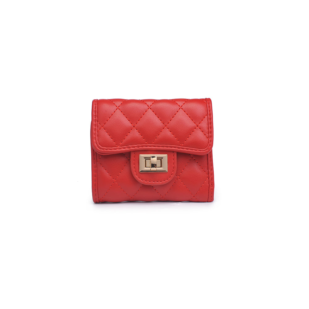 Product Image Of Urban Expressions Shantel - Quilted Wallet 840611119001 View 3 | Lipstick Red