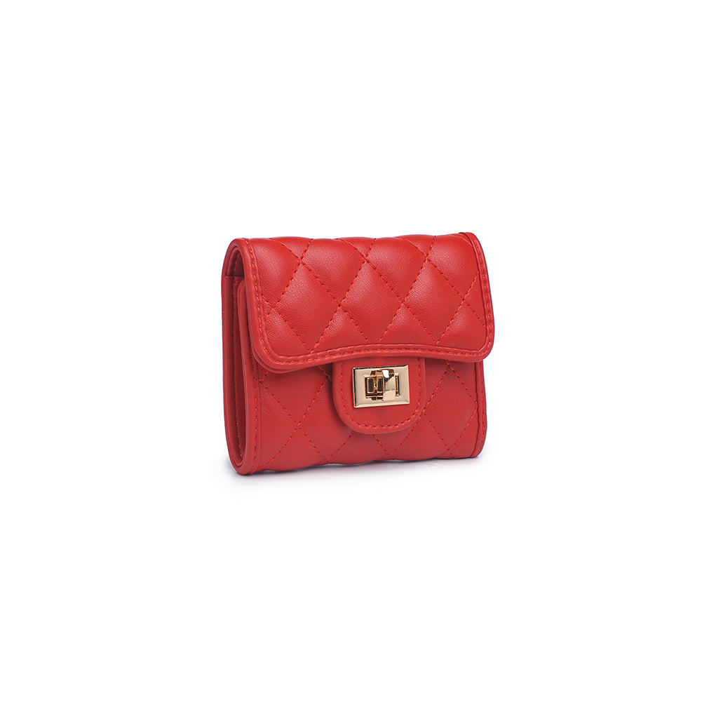 Product Image Of Urban Expressions Shantel - Quilted Wallet 840611119001 View 4 | Lipstick Red