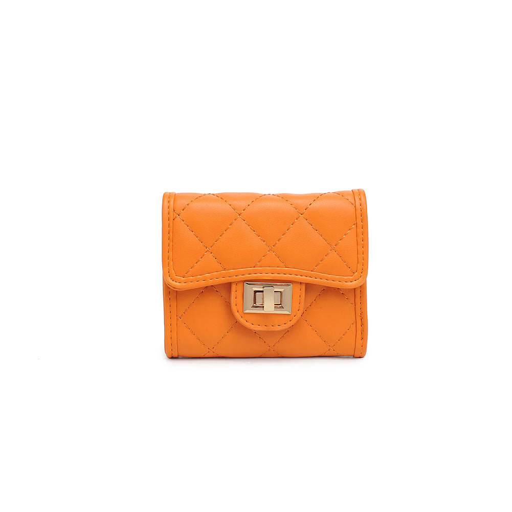 Product Image Of Urban Expressions Shantel - Quilted Wallet 840611119001 View 3 | Tangerine