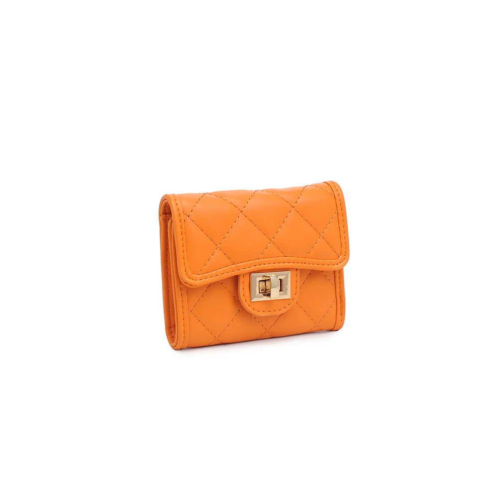 Product Image Of Urban Expressions Shantel - Quilted Wallet 840611119001 View 4 | Tangerine