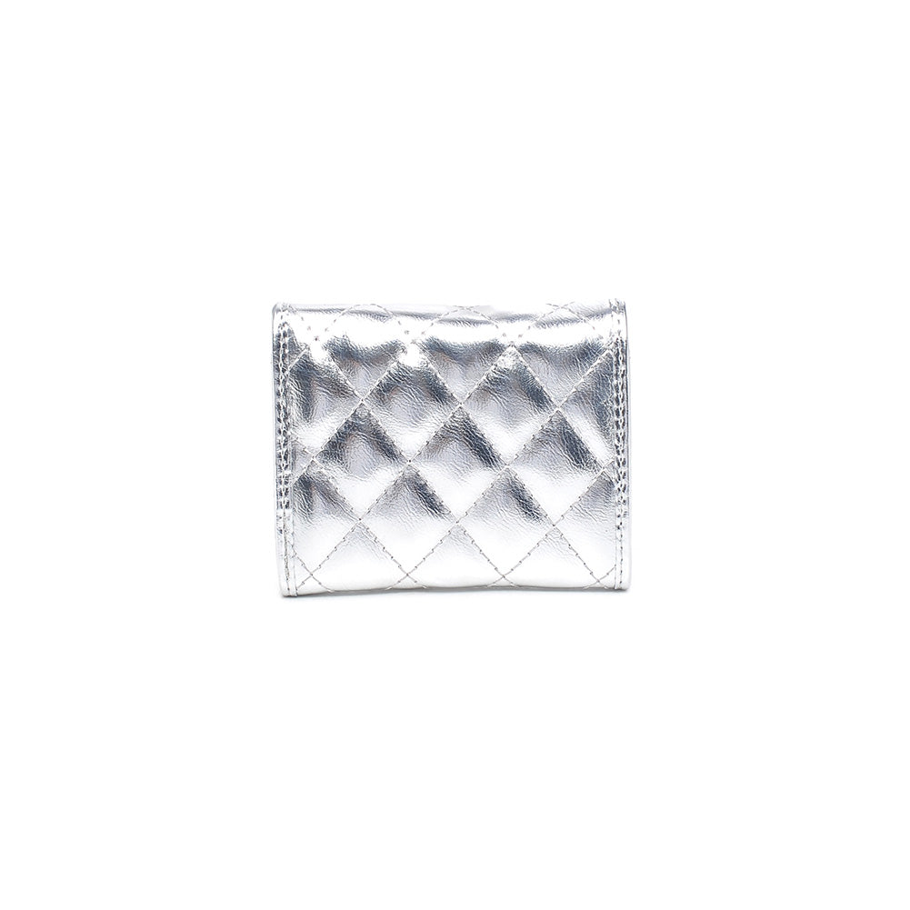 Product Image Of Urban Expressions Shantel - Quilted Wallet 840611119001 View 5 | Silver