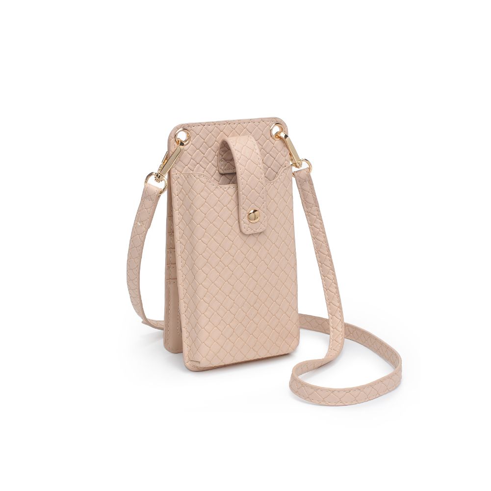 Product Image of Urban Expressions Claire Woven Cell Phone Crossbody 840611102348 View 6 | Natural