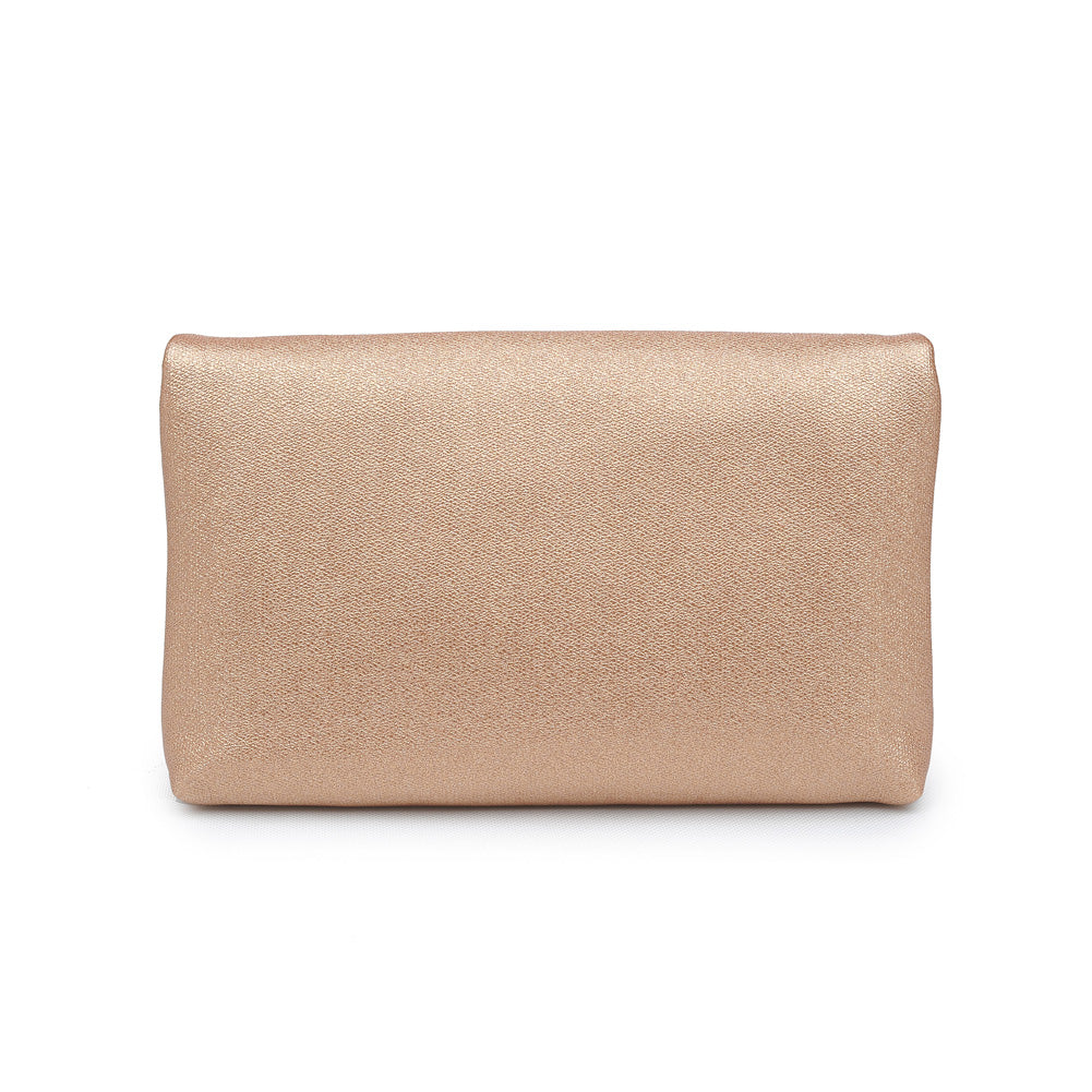 Product Image of Urban Expressions Ember Metallic Clutch NA-840611150721 View 3 | Rose Gold