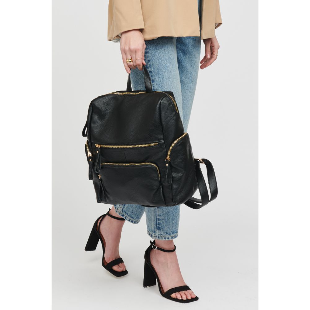 Woman wearing Black Urban Expressions Kendall Backpack 818209018531 View 2 | Black