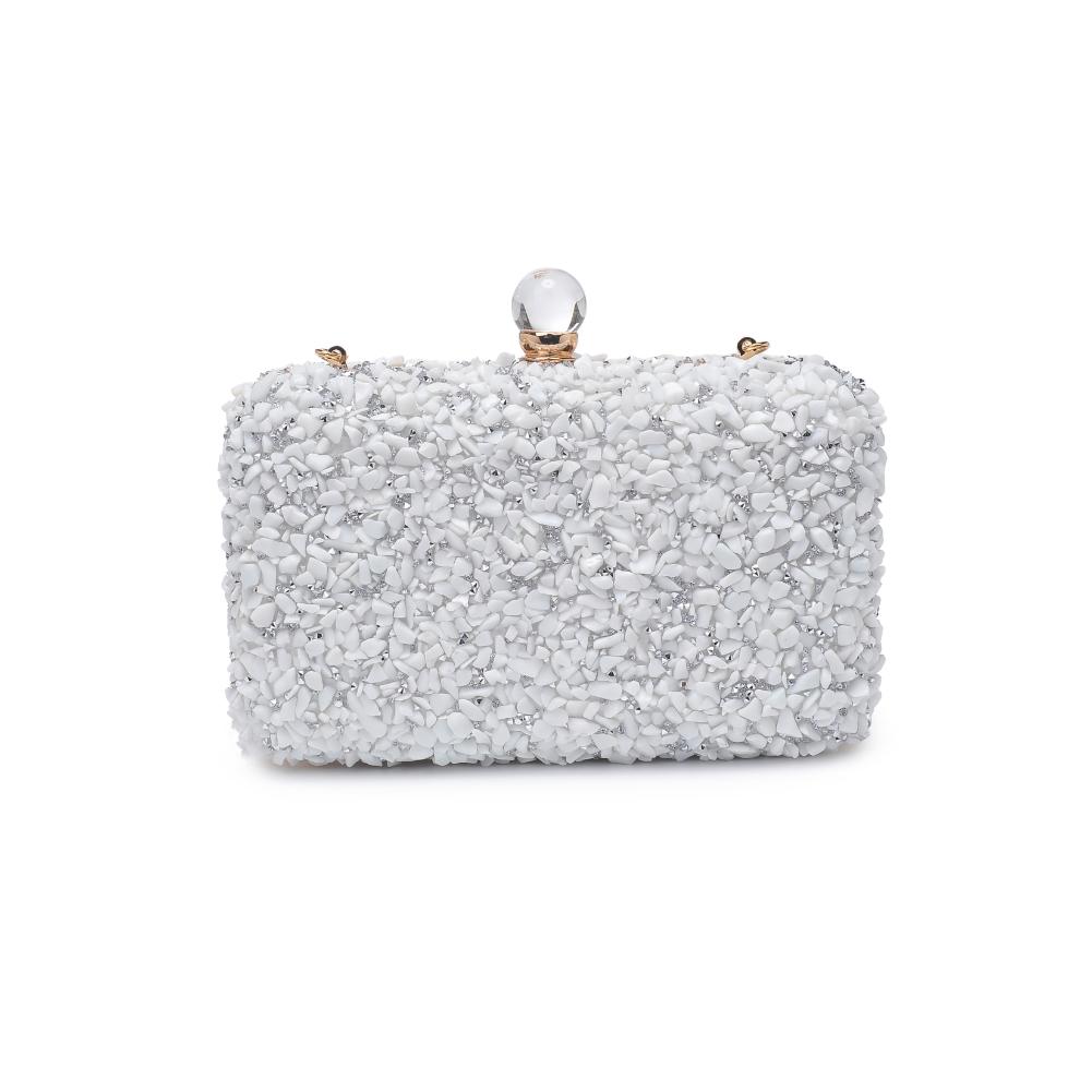 Product Image of Urban Expressions Penelope Evening Bag 840611130747 View 7 | White