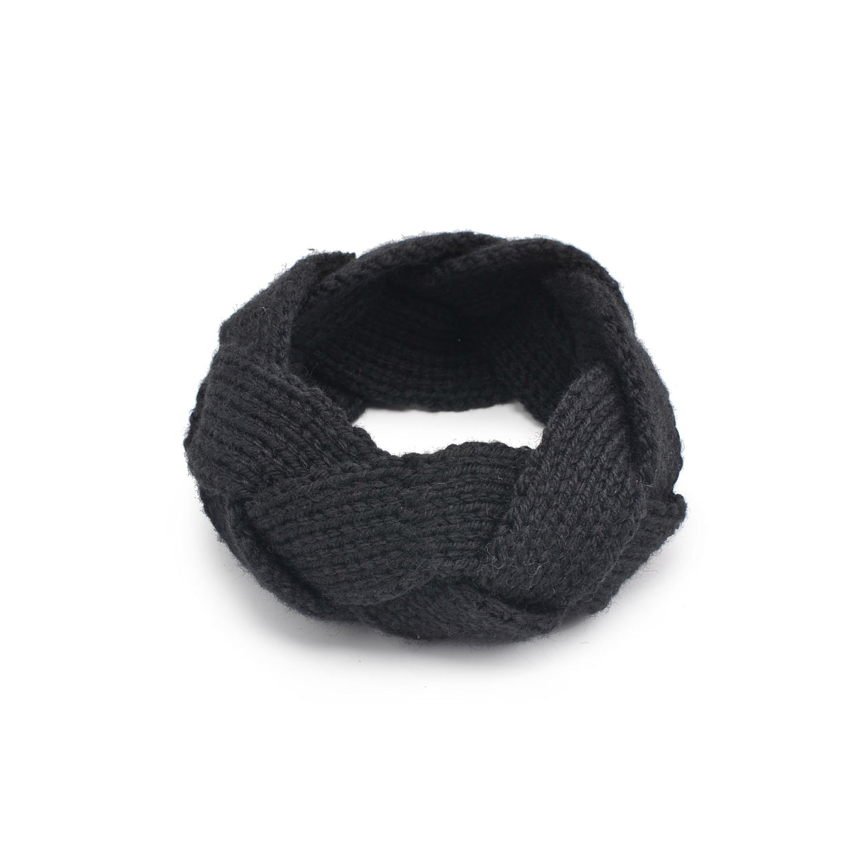 Product Image of Urban Expressions Woven Knitted Headband Headband 818209014915 View 6 | Black