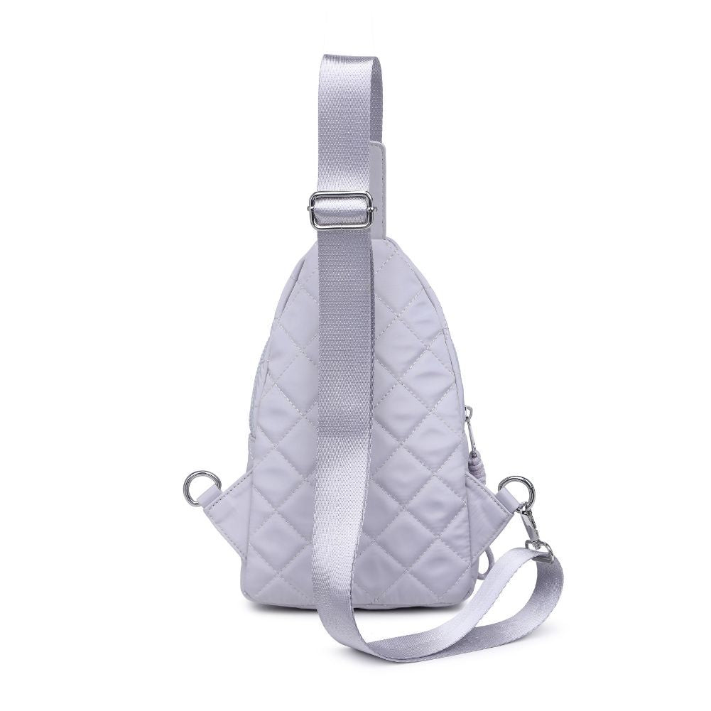 Product Image of Urban Expressions Ace - Quilted Nylon Sling Backpack 840611101716 View 7 | Grey