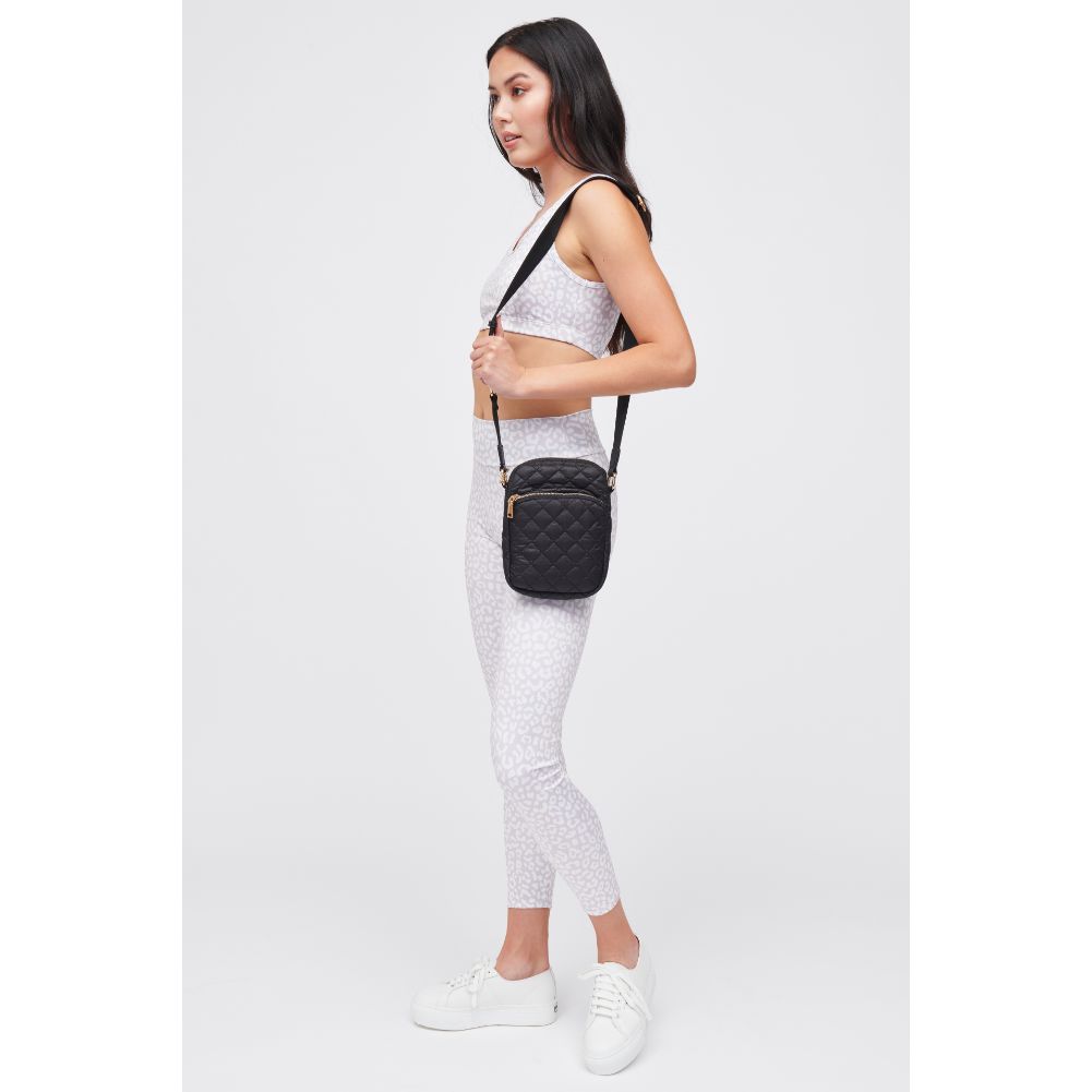 Woman wearing Black Urban Expressions Lane Crossbody 840611182708 View 4 | Black