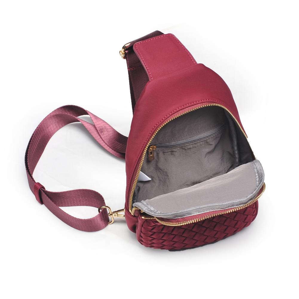 Product Image of Urban Expressions Hailey Sling Backpack 840611125507 View 4 | Wine