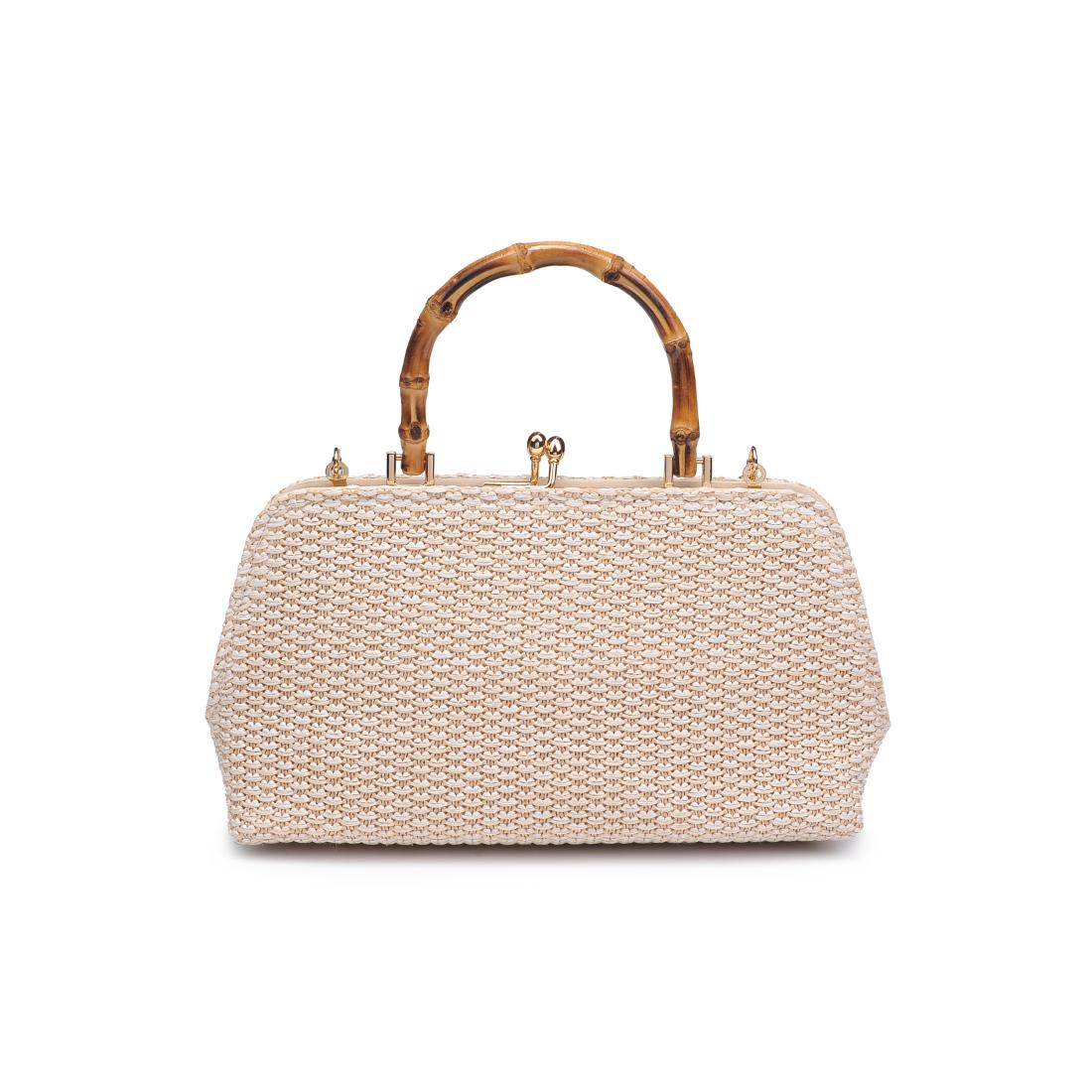 Product Image of Urban Expressions Lucy - Straw Crossbody 840611154385 View 3 | Ivory