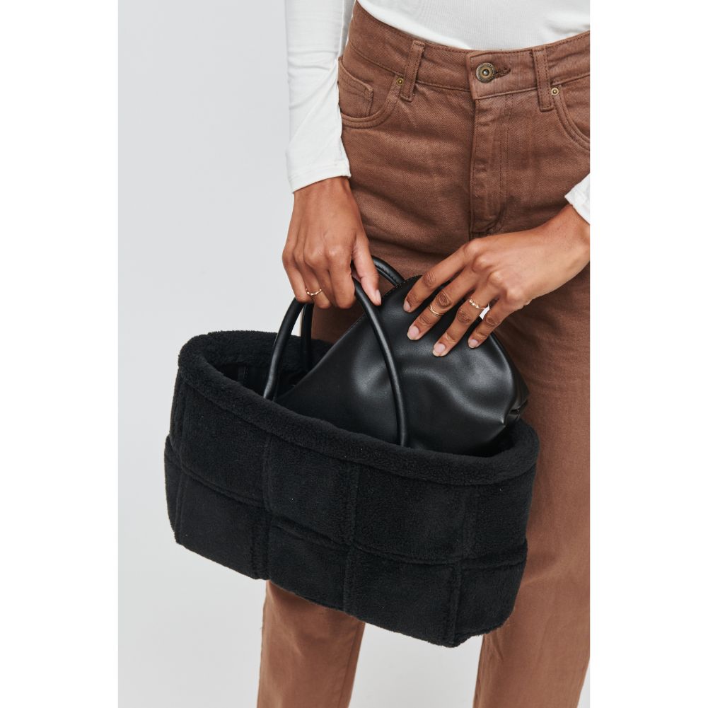 Woman wearing Black Urban Expressions Malvina Tote 840611102676 View 4 | Black