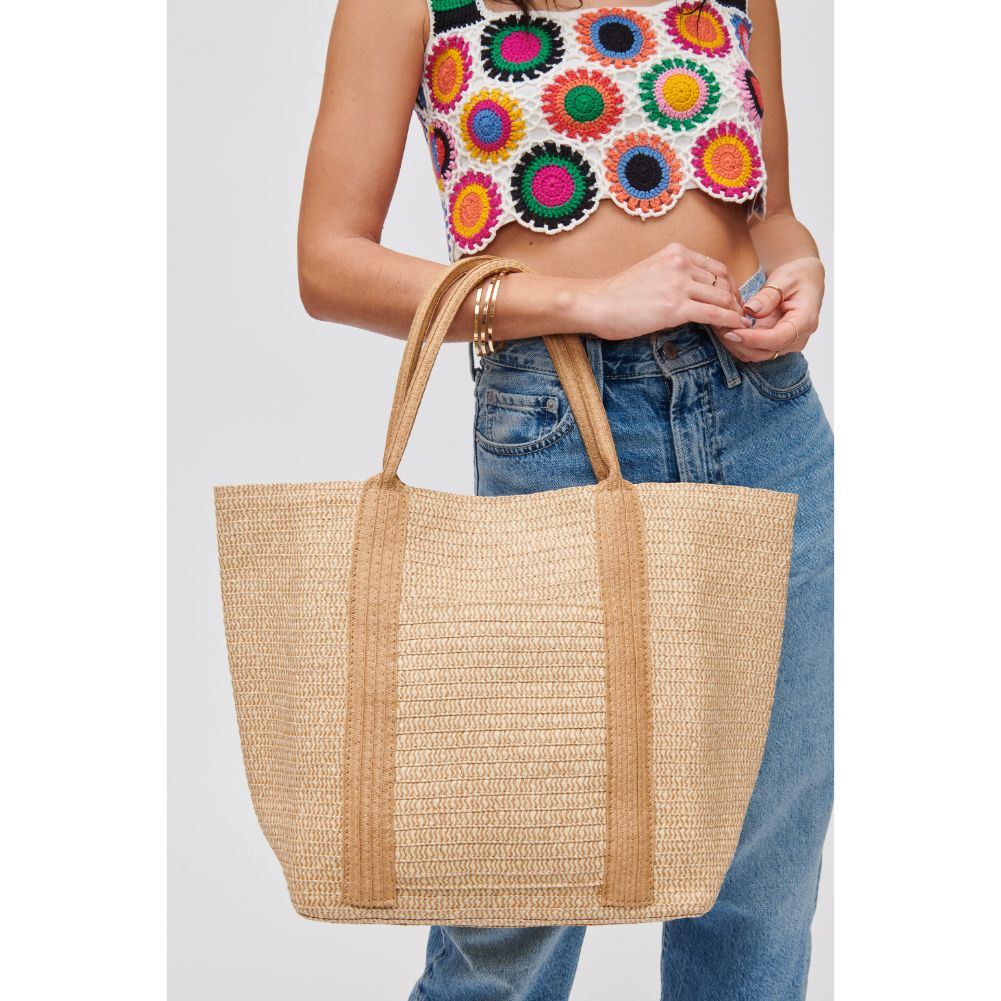 Woman wearing Natural Urban Expressions Geraldine Tote 840611111982 View 1 | Natural