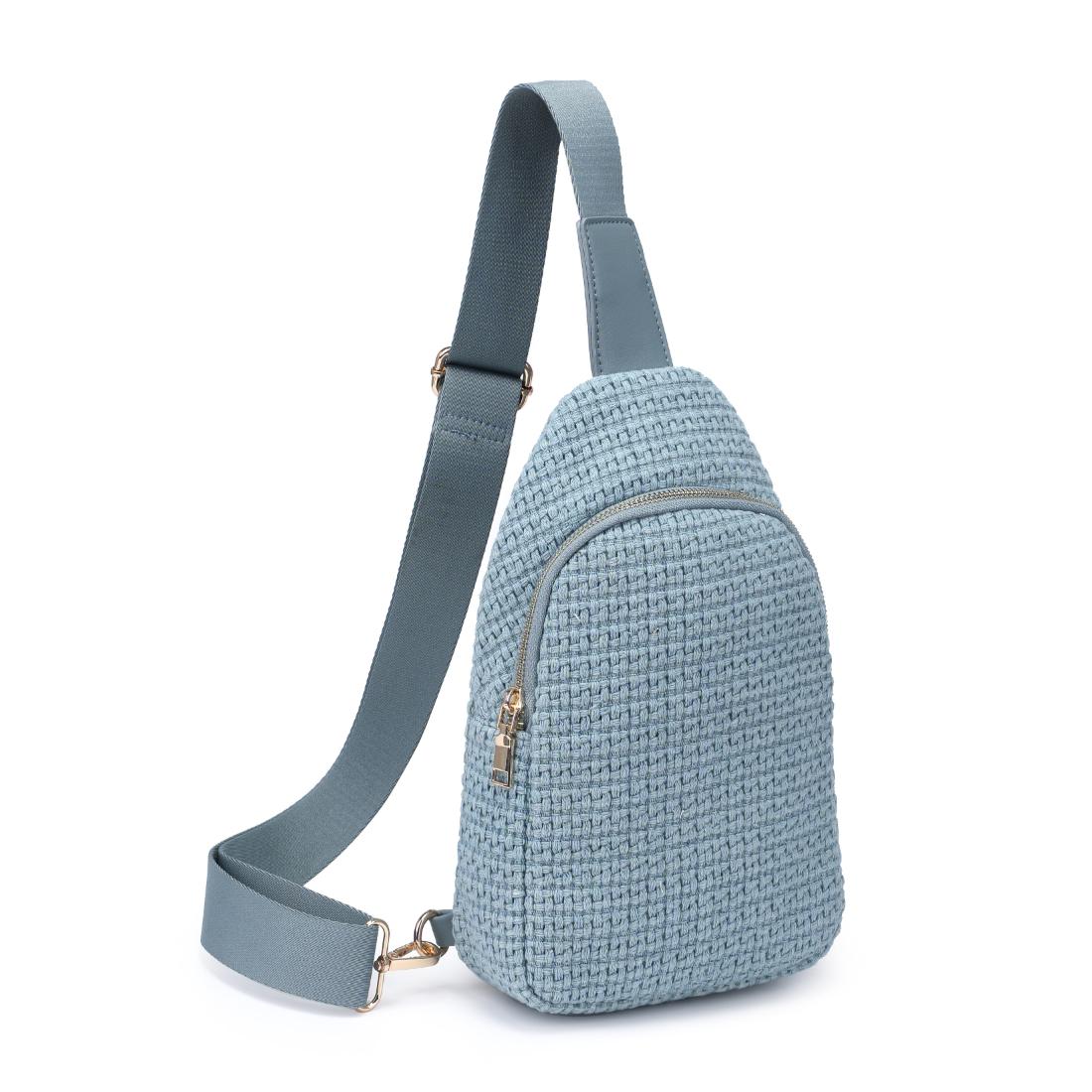 Product Image of Urban Expressions Jean Sling Backpack 840611146540 View 6 | Blue