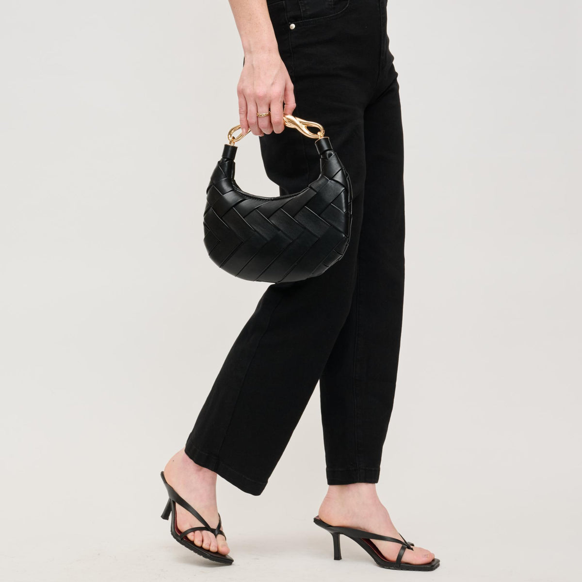 Woman wearing Black Urban Expressions Pamela Crossbody 840611195593 View 3 | Black