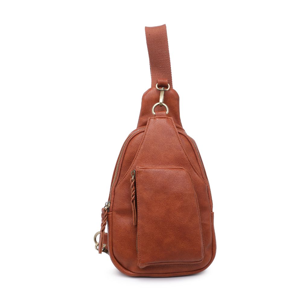 Product Image of Urban Expressions Wendall Sling Backpack 840611107220 View 5 | Tan