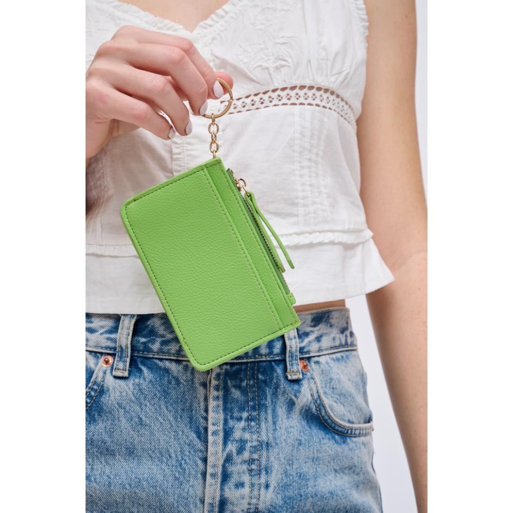 Woman wearing Pistachio Urban Expressions Sadie Card Holder 840611192141 View 1 | Pistachio