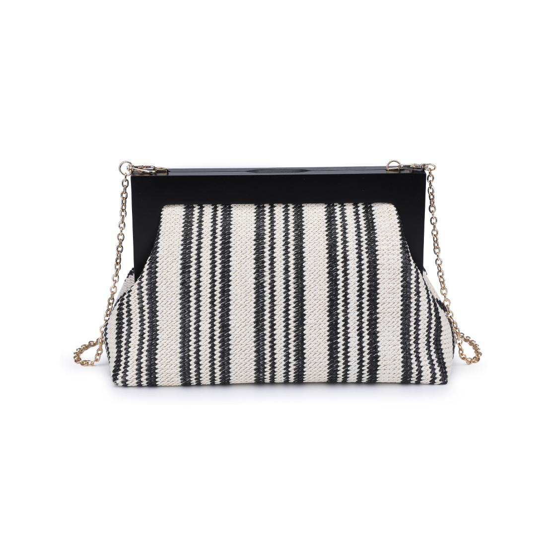 Product Image of Urban Expressions Margot Clutch 840611143655 View 7 | Black White