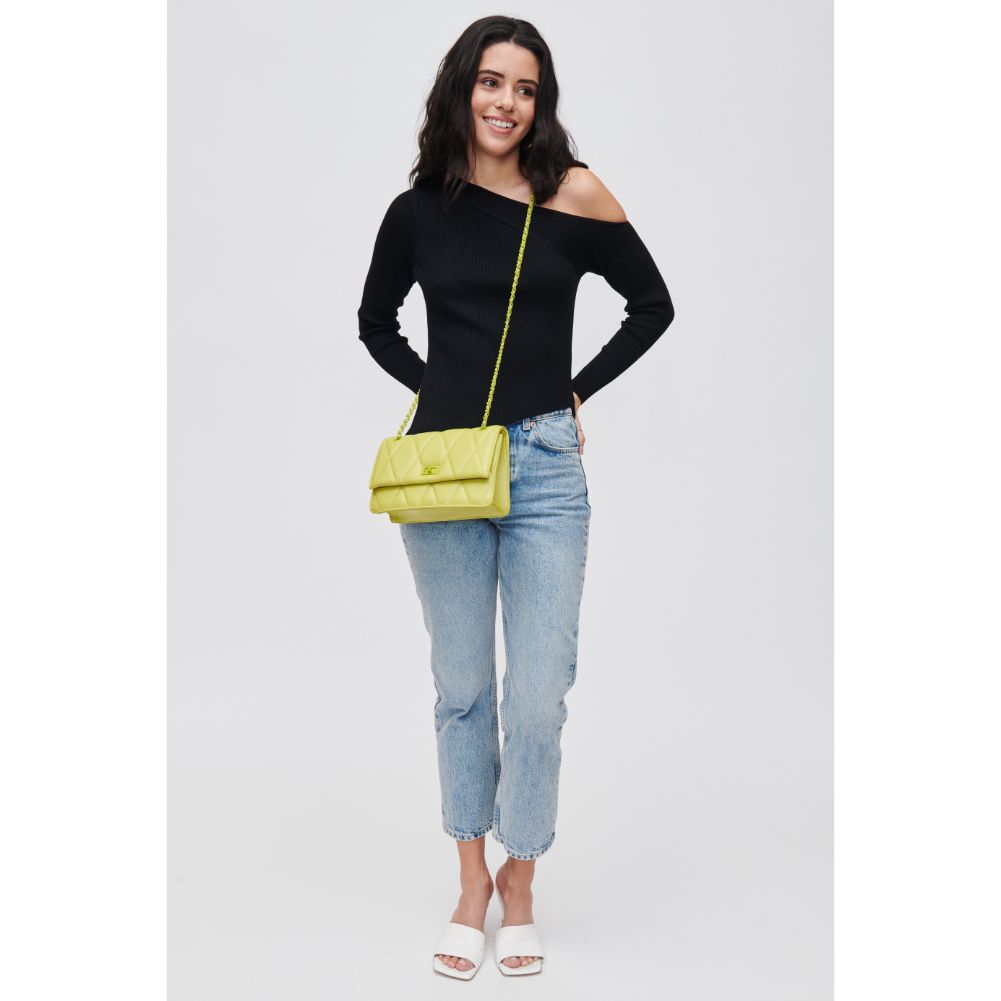 Woman wearing Citron Urban Expressions Yelena Crossbody 840611118653 View 4 | Citron