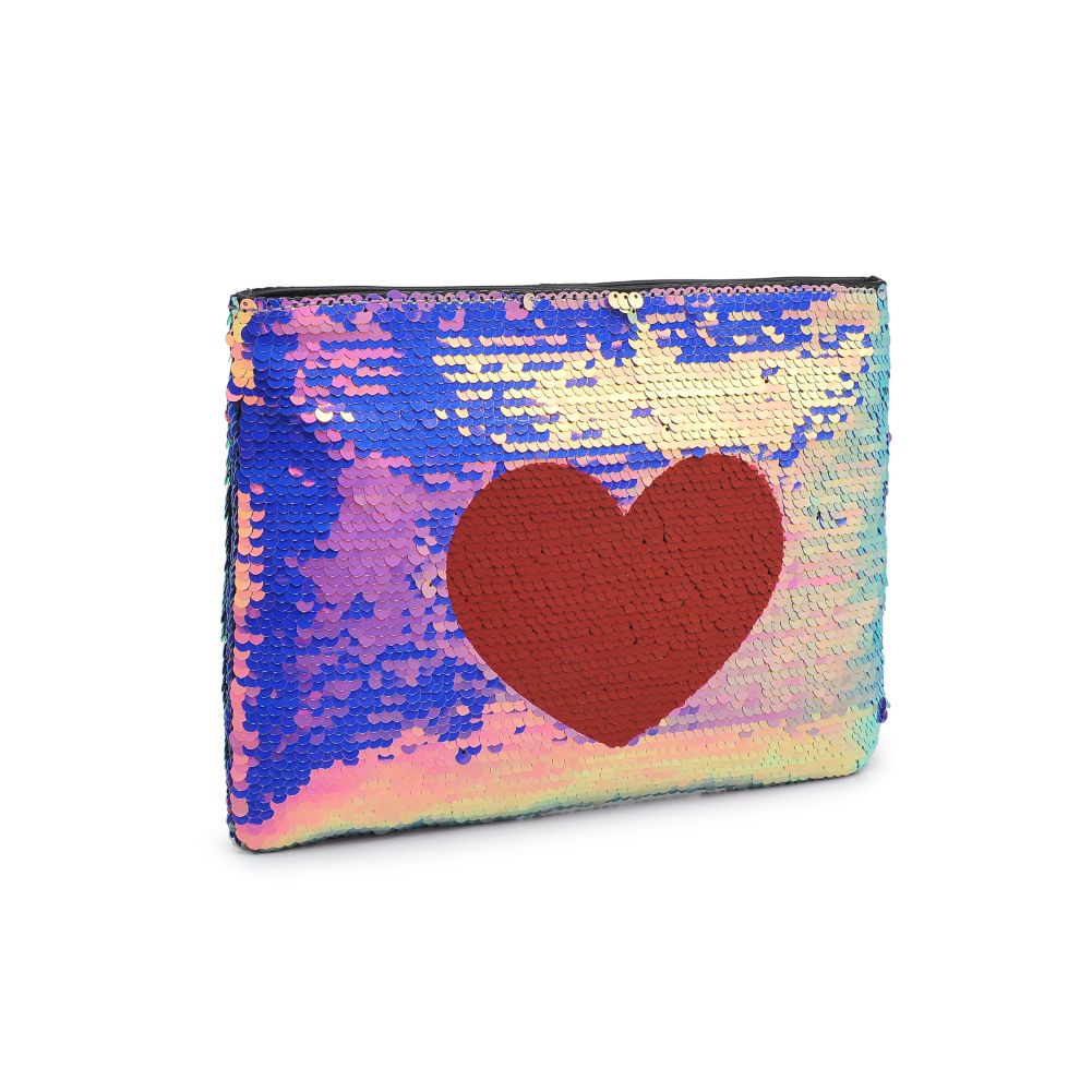 Product Image of Urban Expressions Message Reversible Sequin Evening Bag 818209012515 View 6 | Heart