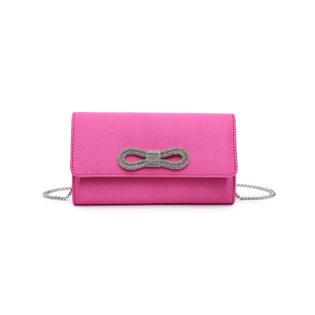 Product Image of Urban Expressions Karlie - Bow Tie Evening Bag 840611104311 View 5 | Fuchsia