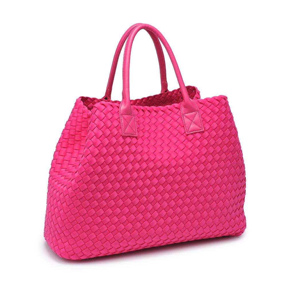 Product Image of Urban Expressions Ithaca - Woven Neoprene Tote 840611107879 View 6 | Magenta