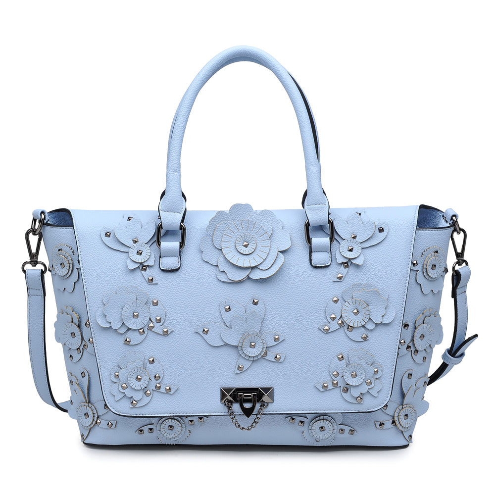 Product Image of Urban Expressions Paris Satchel NA-840611146960 View 1 | Sky Blue