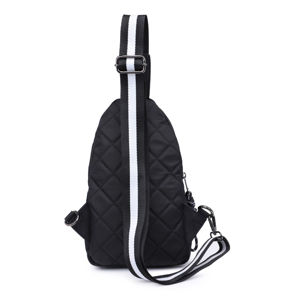 Product Image of Urban Expressions Ace - Quilted Nylon Sling Backpack 840611177650 View 7 | Black