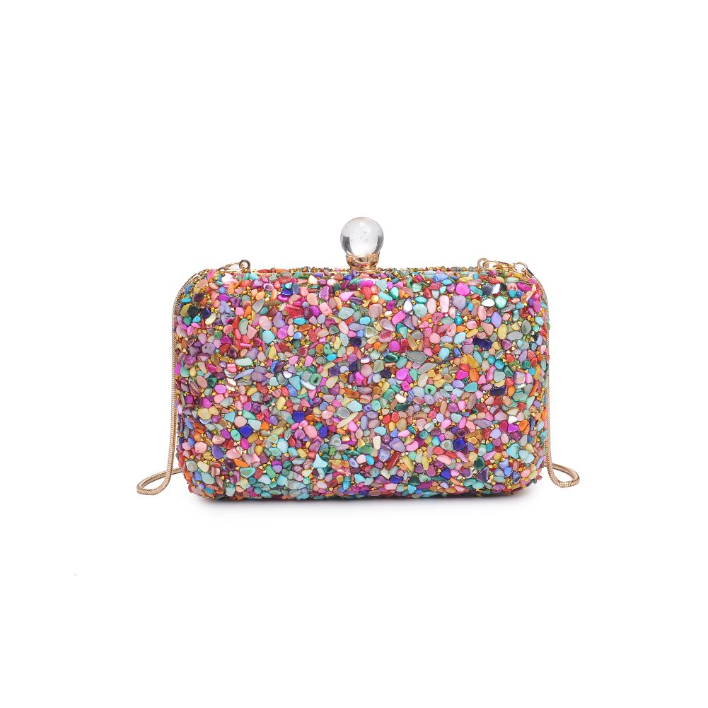 Product Image of Urban Expressions Penelope Evening Bag 840611114075 View 7 | Pink Multi