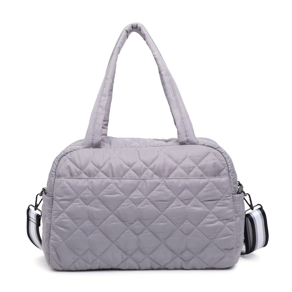 Product Image of Urban Expressions Spencer - Quilted Nylon Weekender 840611184269 View 7 | Grey