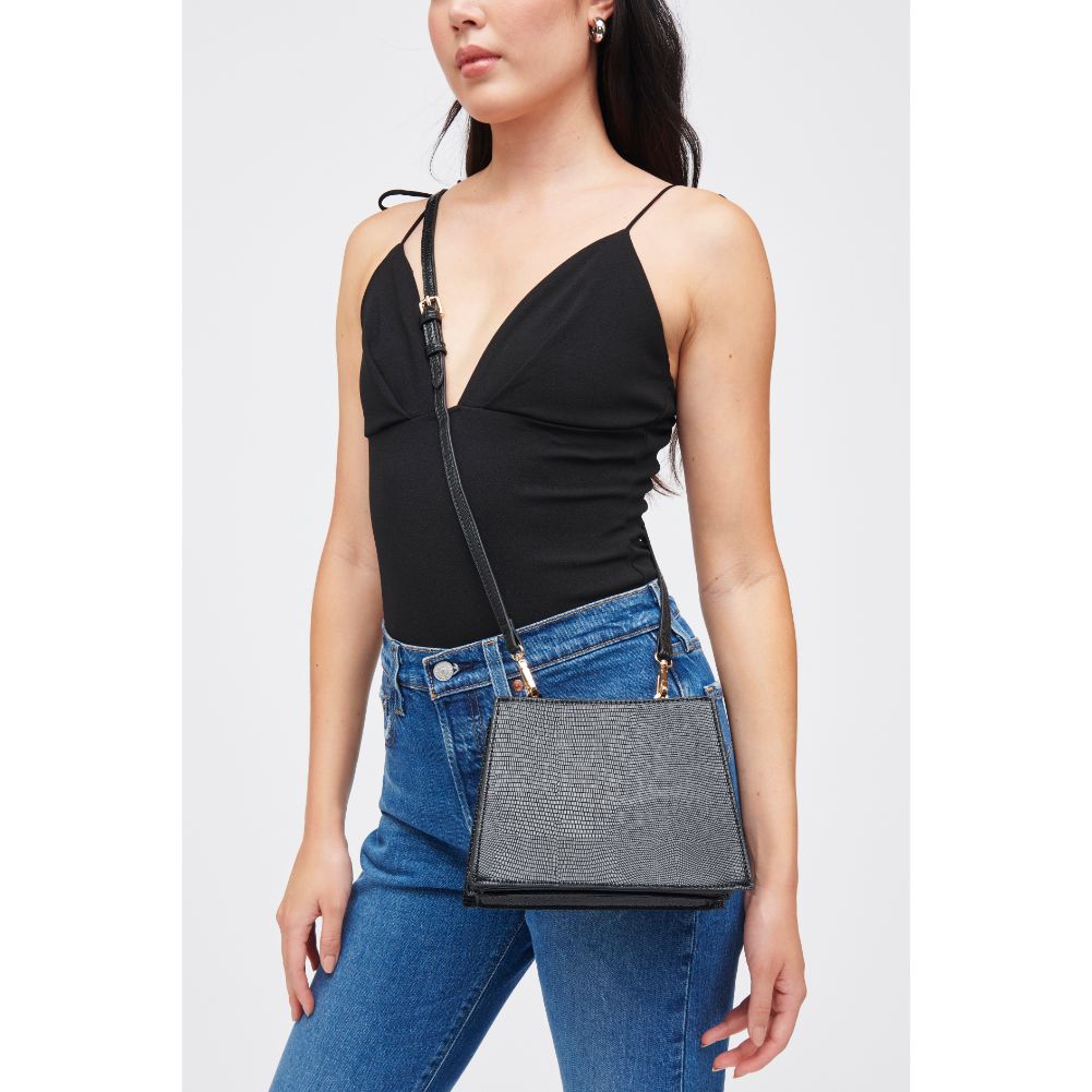 Woman wearing Black Urban Expressions Della Crossbody 840611185068 View 1 | Black