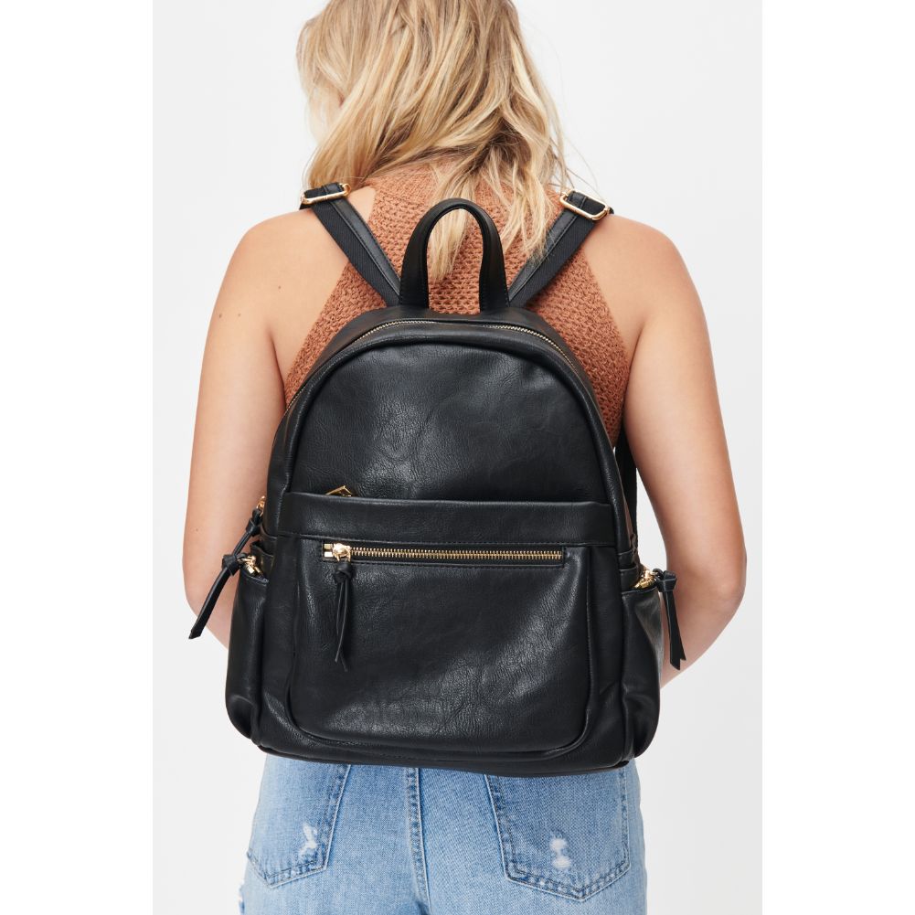 Woman wearing Black Urban Expressions Scarlett Backpack 818209010702 View 1 | Black