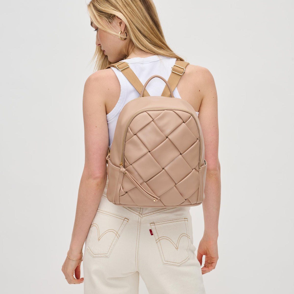 Woman wearing Natural Urban Expressions Blossom Backpack 840611130631 View 1 | Natural