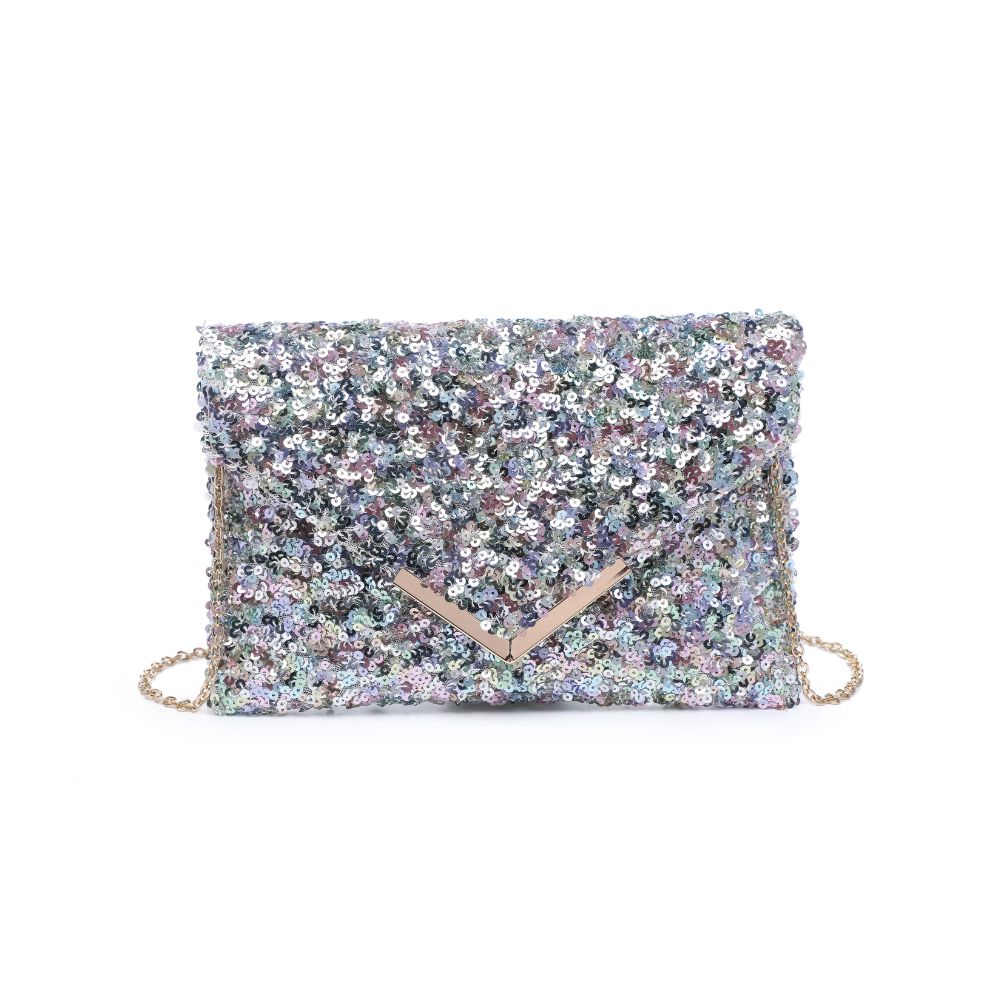 Product Image of Urban Expressions Rizza Sequin Evening Bag 840611103451 View 5 | Multi