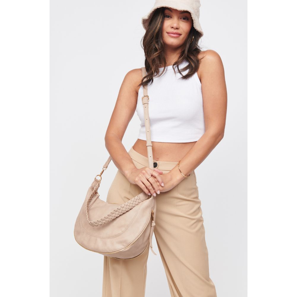 Woman wearing Natural Urban Expressions Virginia Crossbody 818209015240 View 3 | Natural