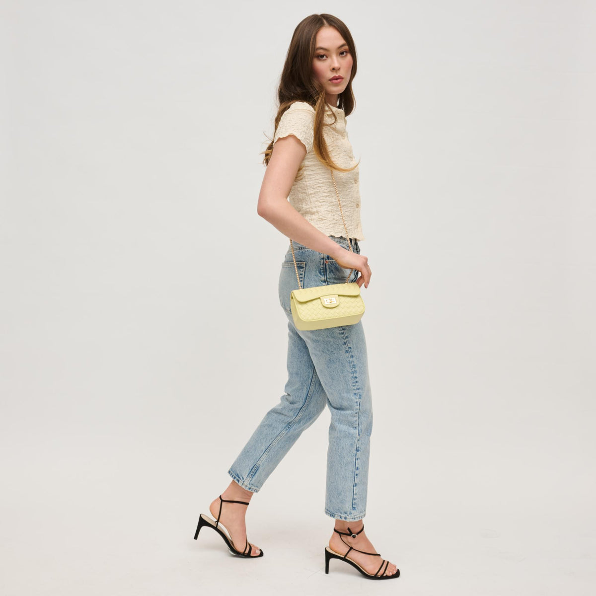 Woman wearing Butter Urban Expressions Fiona Crossbody 840611160386 View 3 | Butter