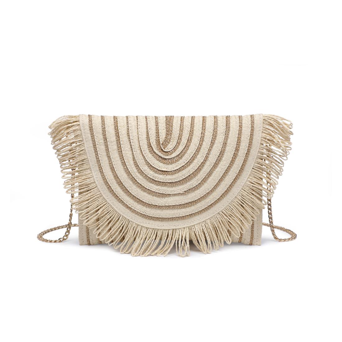 Product Image of Urban Expressions Katie Clutch 840611156914 View 5 | Ivory Gold