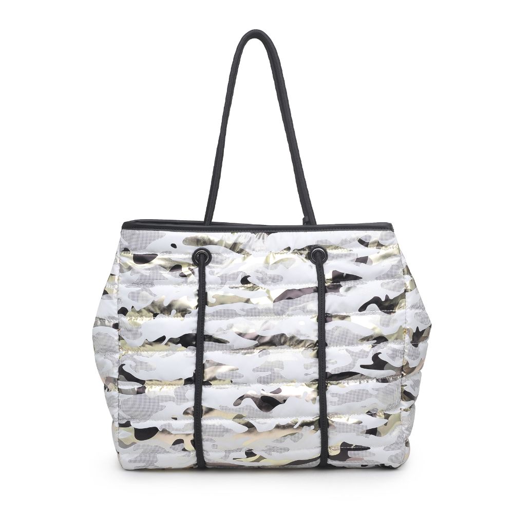 Product Image of Urban Expressions Mia Tote 840611172129 View 3 | White Gold Camo