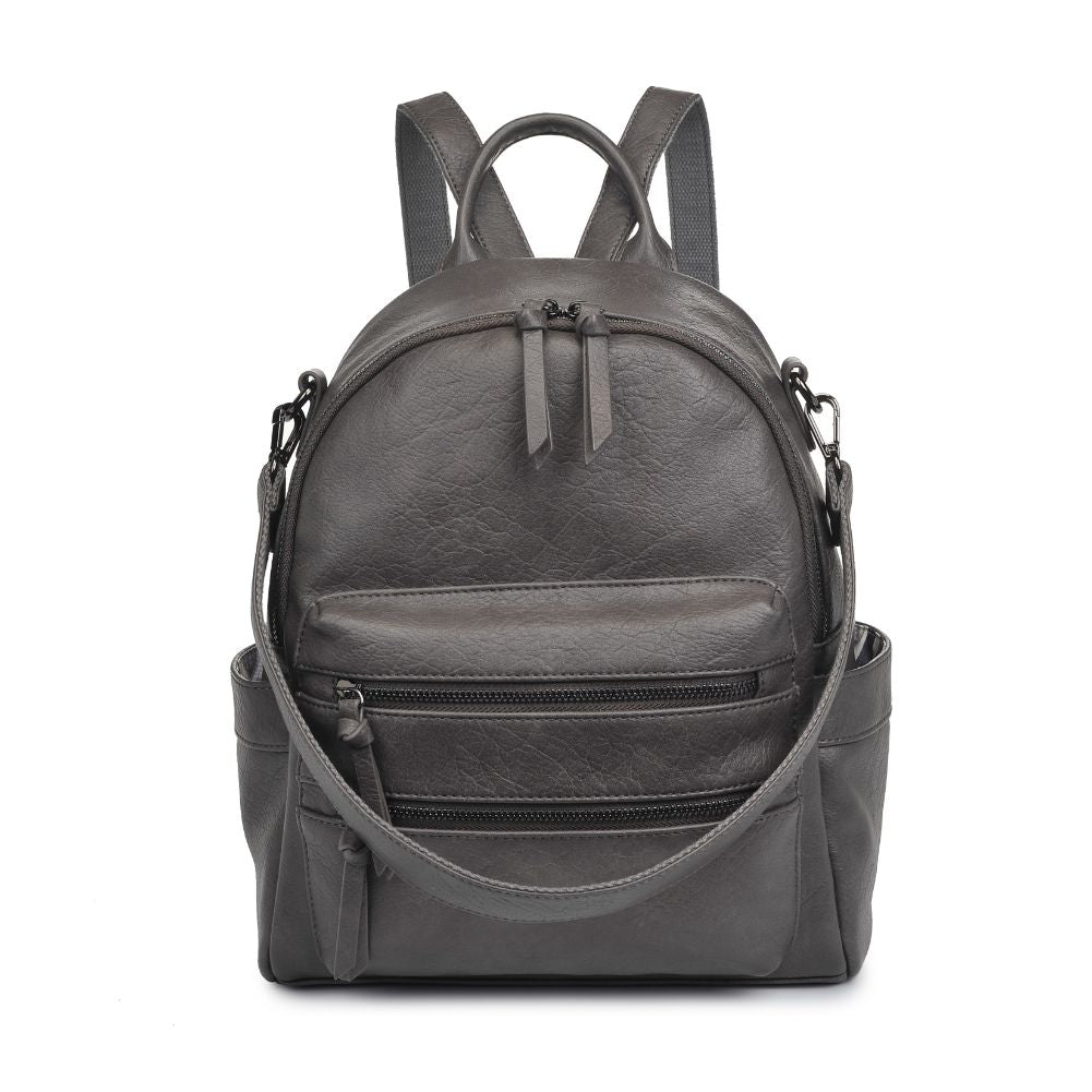 Product Image of Urban Expressions Reva Backpack 840611185259 View 5 | Gunmetal