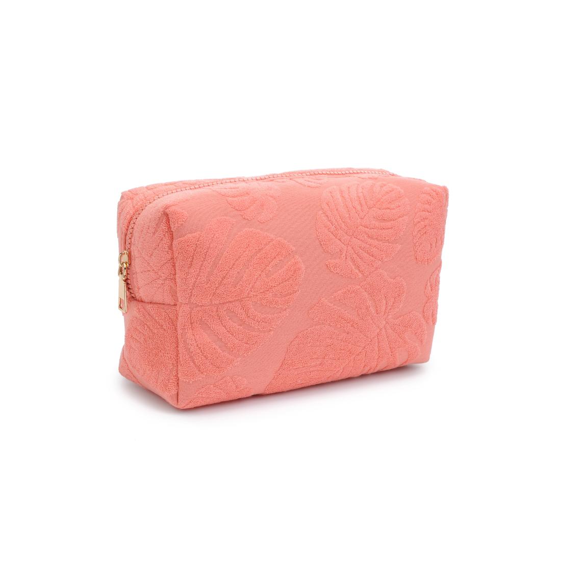 Product Image of Urban Expressions Palm Breeze Cosmetic Pouch 840611195302 View 6 | Peach