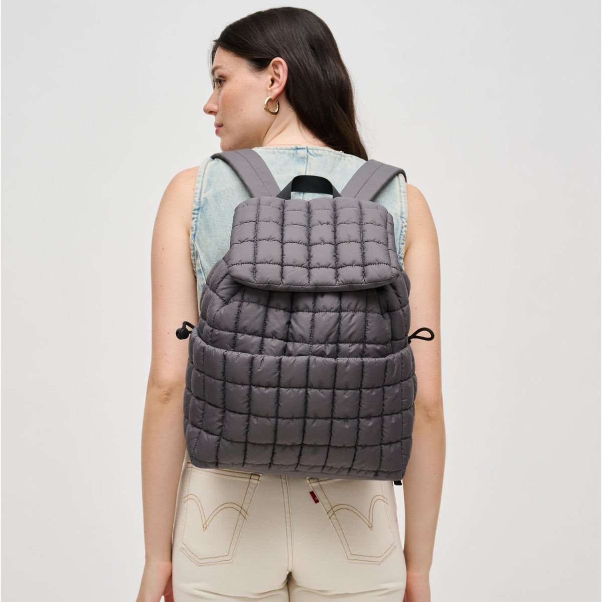 Woman wearing Carbon Urban Expressions Alex Backpack 840611141132 View 2 | Carbon