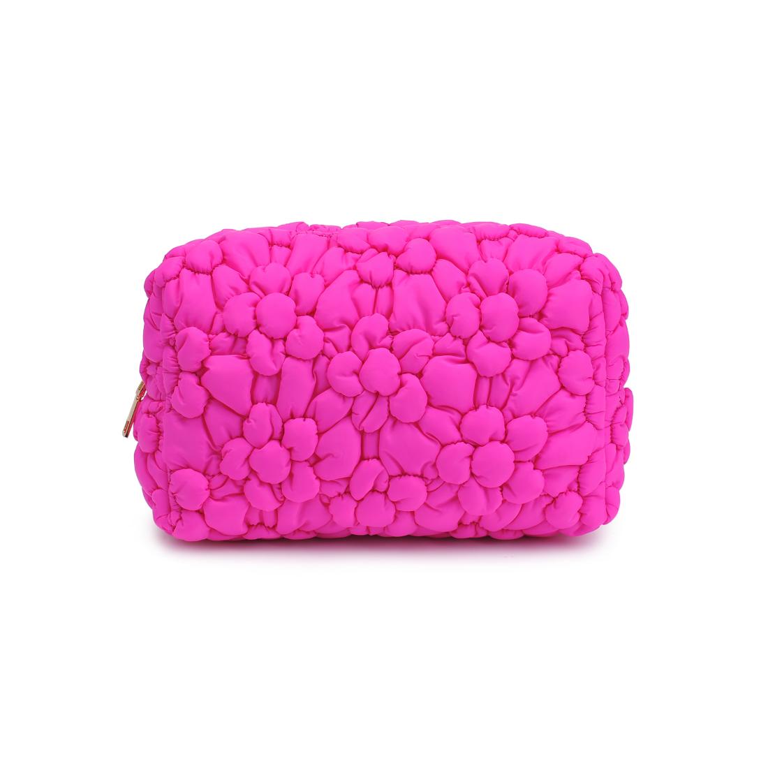 Product Image of Urban Expressions Flora Pop - Nylon Cosmetic Pouch 840611144195 View 5 | Fuchsia