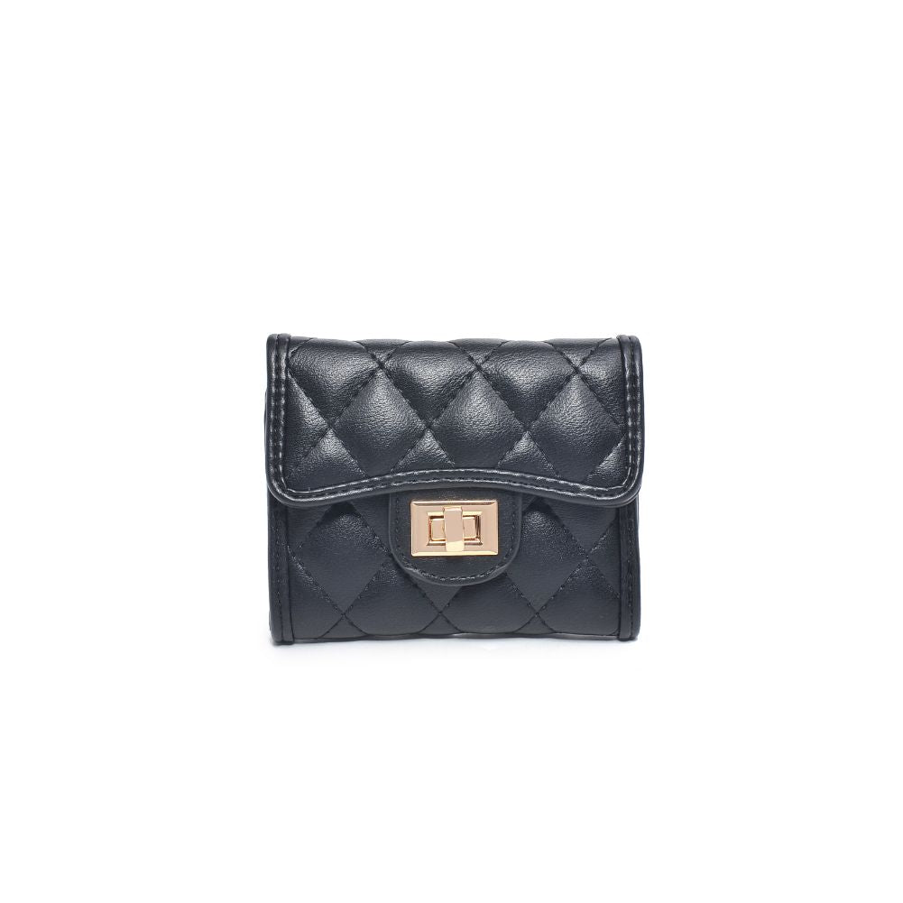 Product Image of Urban Expressions Shantel - Quilted Wallet 840611104731 View 5 | Black