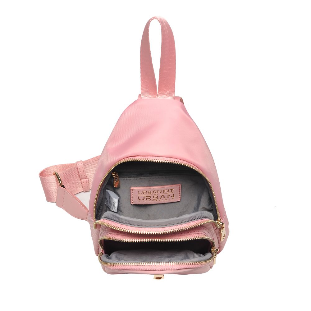 Product Image of Urban Expressions Wagner Sling Backpack 840611108357 View 8 | Blush