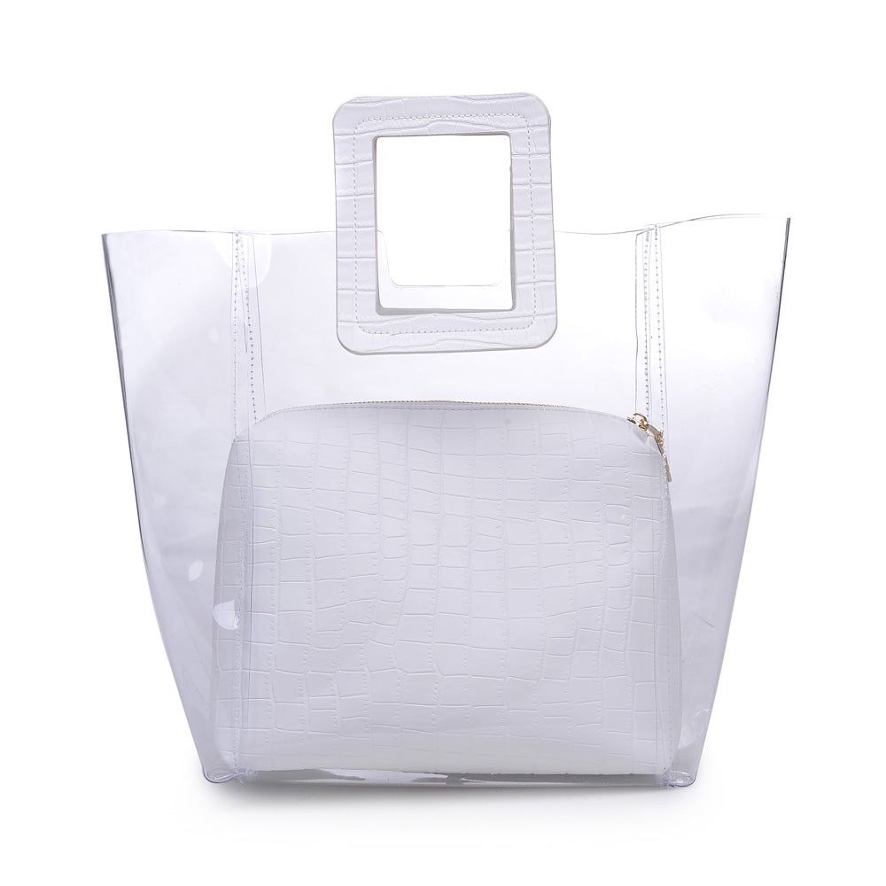 Product Image of Urban Expressions Siesta Tote 840611160799 View 3 | White