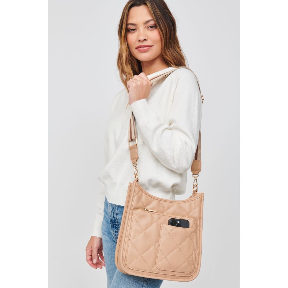 Woman wearing Natural Urban Expressions Harlie Crossbody 840611104854 View 4 | Natural